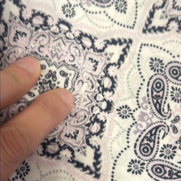 Violet & Claire Lilac Black and White 3/4 Sleeves Graphic Tunic Top Size 1X - Picture 11 of 11